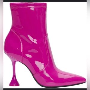 INC - Womens Ibrina Cushioned Footbed Patent Ankle Boots